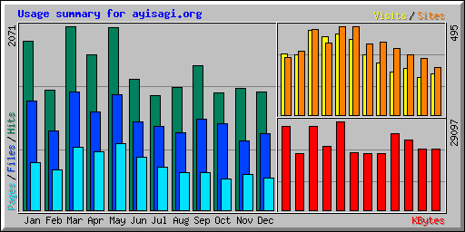 Usage summary for ayisagi.org